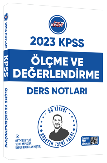 Hangi KPSS 2023 KPSS Eğitim Bilimleri Ölçme ve Değerlendirme Ders Notları - Hüseyin İşeri Hangi KPSS Yayınları