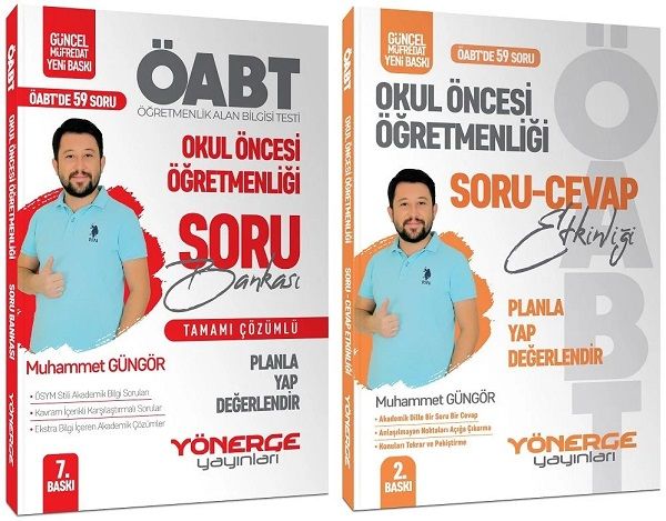 Yönerge ÖABT Okul Öncesi Öğretmenliği Soru 2 li Set - Muhammet Güngör Yönerge Yayınları