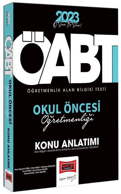 Yargı 2023 ÖABT Okul Öncesi Öğretmenliği Konu Anlatımı Yargı Yayınları