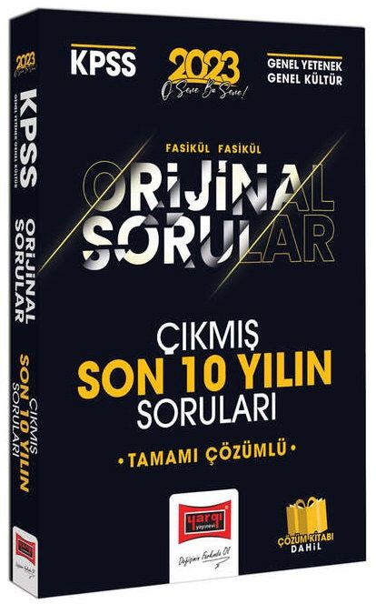 Yargı 2023 KPSS Genel Yetenek Genel Kültür ORİJİNAL Çıkmış Sorular Son 10 Yıl Çözümlü Yargı Yayınları