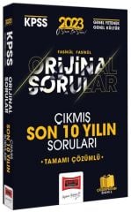 Yargı 2023 KPSS Genel Yetenek Genel Kültür ORİJİNAL Çıkmış Sorular Son 10 Yıl Çözümlü Yargı Yayınları