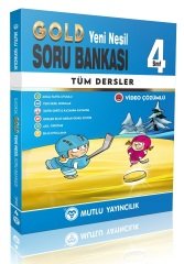 Mutlu 4. Sınıf Tüm Dersler Gold Soru Bankası Video Çözümlü Mutlu Yayınları