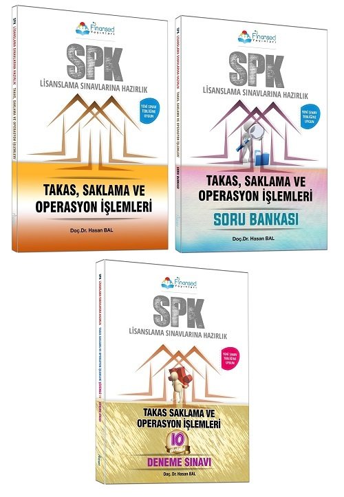 Finansed SPK Takas, Saklama ve Operasyon İşlemleri Konu + Soru + 10 Deneme 3 lü Set Finansed Yayınları