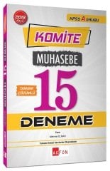 Akfon 2019 KPSS A Grubu Komite Muhasebe 15 Deneme Çözümlü Akfon Yayınları