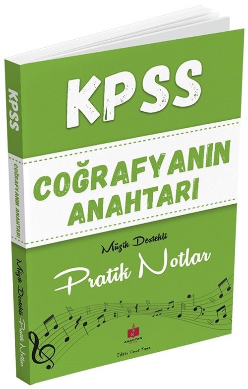 Anahtar Kitap KPSS Coğrafyanın Anahtarı Müzik Destekli Pratik Notlar - Umut Kaya Anahtar Kitap