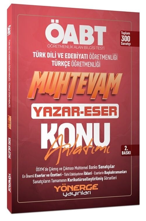 Yönerge ÖABT Türk Dili Edebiyatı-Türkçe Muhtevam Yazar Eser Konu Anlatımı Yönerge Yayınları