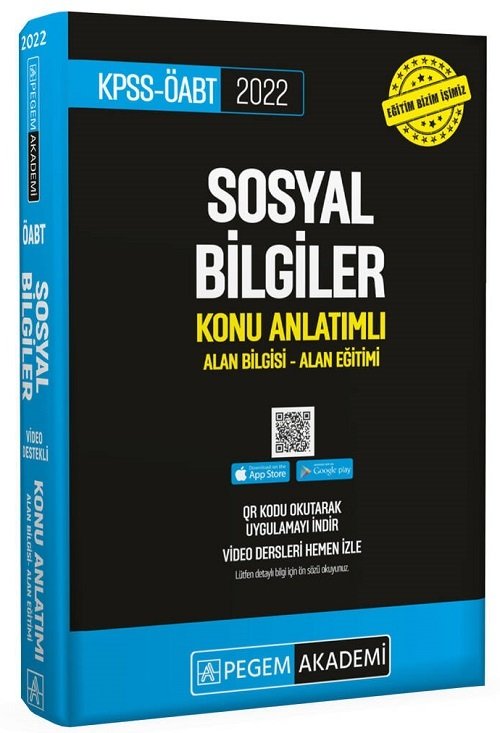 Pegem 2022 ÖABT Sosyal Bilgiler Öğretmenliği Konu Anlatımlı Modüler Set 3 Kitap Pegem Akademi Yayınları