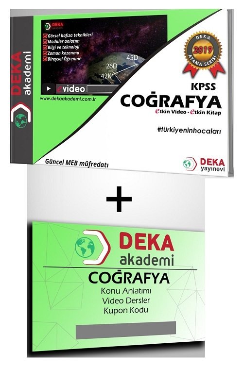 Deka Akademi 2019 KPSS Coğrafya Etkin Videolu Ders Notları Deka Akademi Yayınları