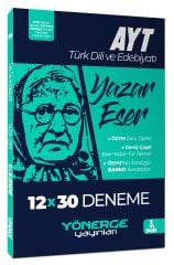 Yönerge YKS AYT Türk Dili ve Edebiyatı Yazar Eser 12x30 Deneme Yönerge Yayınları