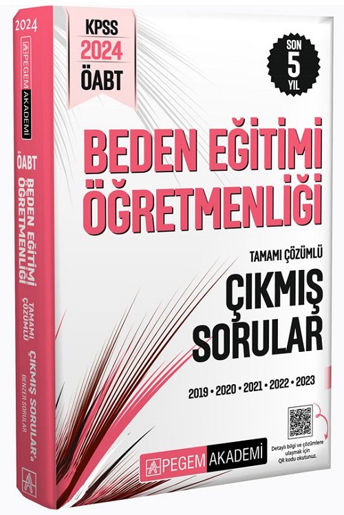 Pegem 2024 ÖABT Beden Eğitimi Öğretmenliği Çıkmış Sorular Çözümlü Pegem Akademi Yayınları