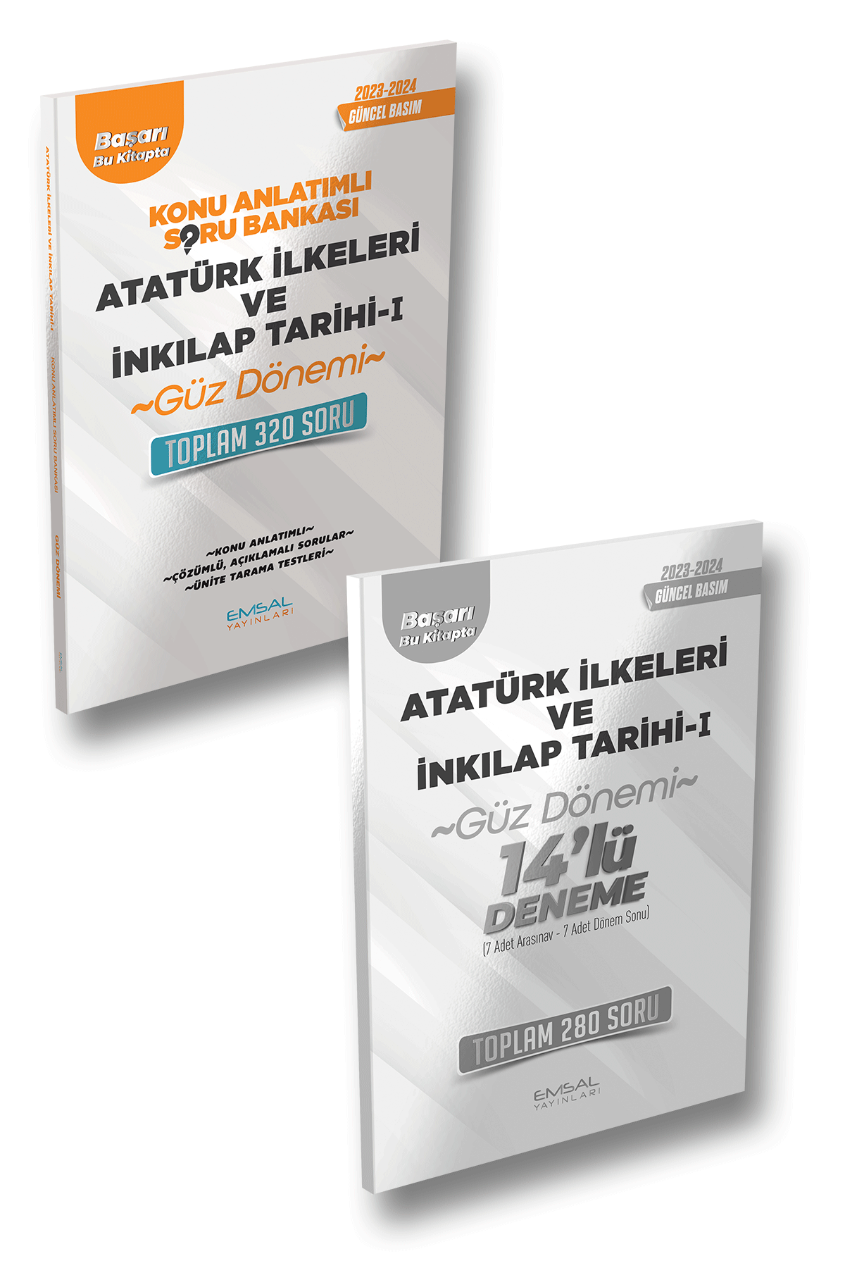 Emsal 2023-24 Açıköğretim Güz Atatürk İlkeleri ve İnkılap Tarihi-1 Konu Anlatımlı Soru Bankası + 14 Deneme 2 li Set Emsal Yayınları