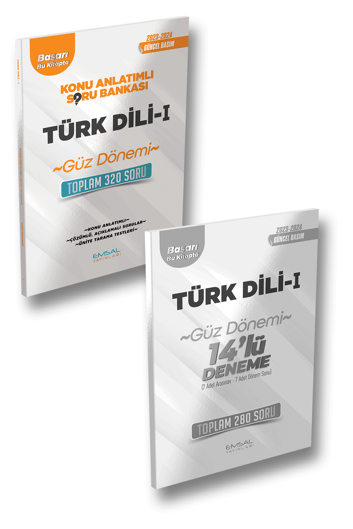 Emsal 2023-24 Açıköğretim Güz Türk Dili-1 Konu Anlatımlı Soru Bankası + 14 Deneme 2 li Set Emsal Yayınları