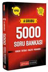 Pegem 2024 KPSS A Grubu 5000 Soru Bankası Pegem Akademi Yayınları