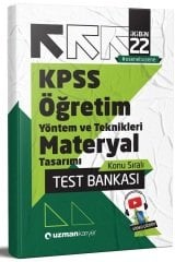 SÜPER FİYAT Uzman Kariyer 2022 KPSS Eğitim Bilimleri Öğretim Yöntem ve Teknikleri, Materyal Tasarımı Test Bankası Yaprak Test Uzman Kariyer Yayınları