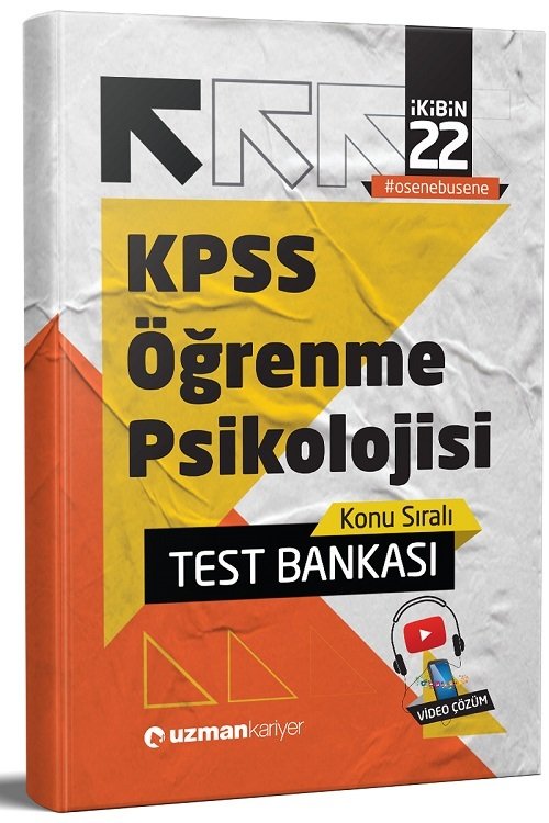 SÜPER FİYAT Uzman Kariyer 2022 KPSS Eğitim Bilimleri Öğrenme Psikolojisi Test Bankası Yaprak Test Uzman Kariyer Yayınları