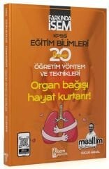 İsem 2024 KPSS Eğitim Bilimleri Öğretim Yöntem ve Teknikleri Muallim 20 Deneme Çözümlü - Özgür Hamal İsem Yayınları