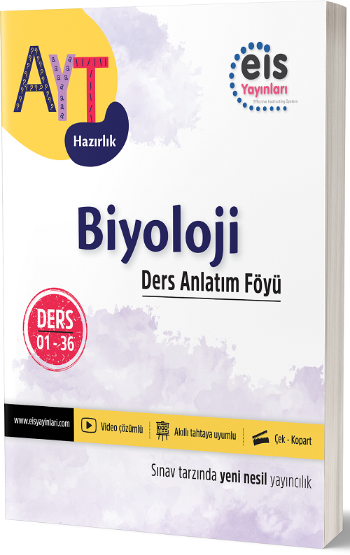 Eis Yayınları YKS AYT Biyoloji DAF Ders Anlatım Föyü Eis Yayınları