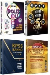 Liyakat KPSS POLİS OL Soru+GYGK 5 Deneme+GYGK Banko Soru+Rehber 4 lü Set Liyakat + Takip Yayınları