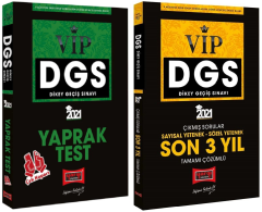 SÜPER FİYAT Yargı 2021 DGS VIP Yaprak Test + Son 3 Yıl Çıkmış Sorular 2 li Set Yargı Yayınları