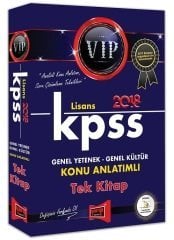 Yargı 2018 KPSS VIP Genel Yetenek Genel Kültür Lisans Konu Anlatımlı Tek Kitap Yargı Yayınları