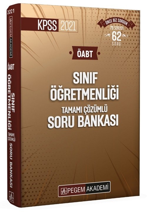 Pegem 2021 ÖABT Sınıf Öğretmenliği Soru Bankası Çözümlü Pegem Akademi Yayınları