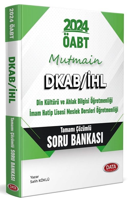 Data 2024 ÖABT Din Kültürü ve Ahlak Bilgisi Öğretmenliği Mutmain Soru Bankası Çözümlü Data Yayınları