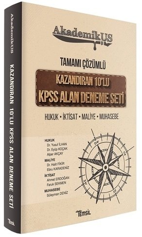 Temsil AkademikUS KPSS A Grubu Alan Kazandıran 10 Deneme Çözümlü Temsil Yayınları