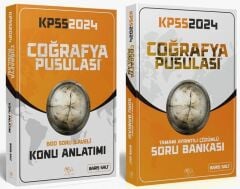 CBA Yayınları 2024 KPSS Coğrafya Pusulası Konu + Soru 2 li Set - Barış Salt CBA Yayınları