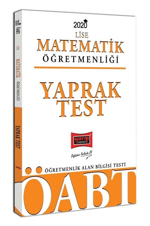 Yargı 2020 ÖABT Lise Matematik Öğretmenliği Yaprak Test Yargı Yayınları