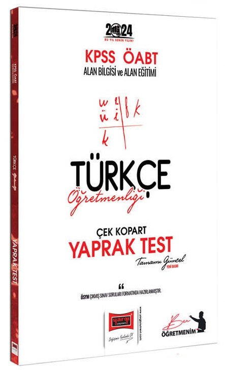Yargı 2024 ÖABT Türkçe Öğretmenliği Yaprak Test Çek Kopart Yargı Yayınları