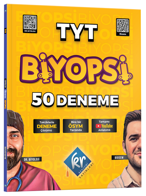 KR Akademi YKS TYT Biyoloji Biyopsi 50 Deneme KR Akademi Yayınları