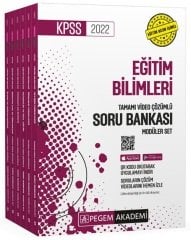Pegem 2022 KPSS Eğitim Bilimleri Soru Bankası Çözümlü Modüler Set Pegem Akademi Yayınları