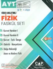 Çap Yayınları YKS AYT Fizik Seti Video Çözümlü Çap Yayınları