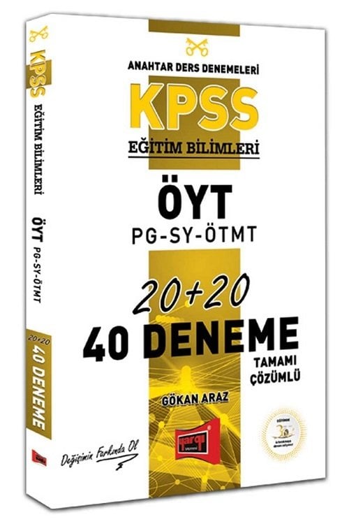 Yargı 2019 KPSS Öğretim Yöntem Teknikleri-PG-SY-ÖTMT Anahtar 40 Deneme Çözümlü Yargı Yayınları