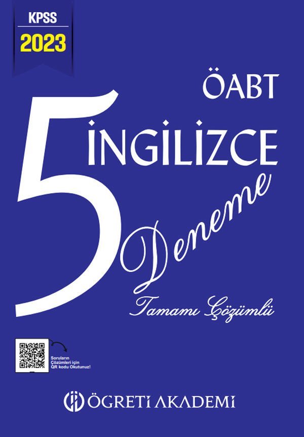 SÜPER FİYAT Öğreti 2023 ÖABT İngilizce Öğretmenliği 5 Deneme Çözümlü Öğreti Akademi