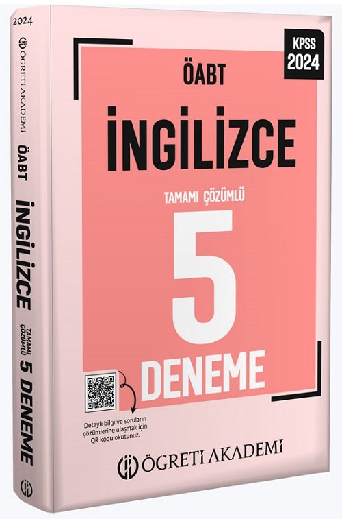 Öğreti 2024 ÖABT İngilizce Öğretmenliği 5 Deneme Çözümlü Öğreti Akademi