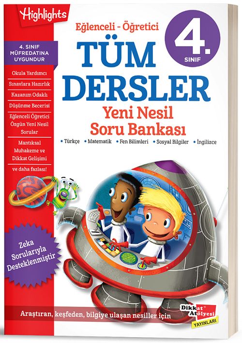 Dikkat Atölyesi 4. Sınıf Tüm Dersler Soru Bankası Dikkat Atölyesi Yayınları