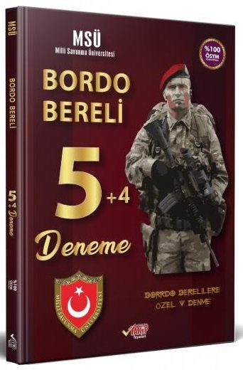 Liyakat MSÜ Bordo Bereli 5+4 Deneme Liyakat Yayınları