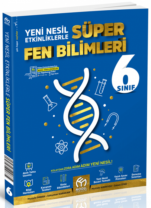 Model 6. Sınıf Fen Bilimleri Süper Soru Bankası Model Eğitim Yayınları