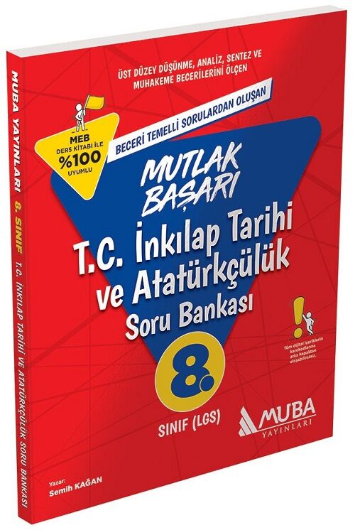 Muba 8. Sınıf LGS TC İnkılap Tarihi ve Atatürkçülük Mutlak Başarı Soru Bankası Muba Yayınları