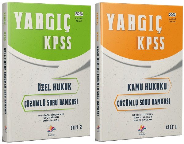 Dizgi Kitap 2023 KPSS A Grubu YARGIÇ Özel Hukuk ve Kamu Hukuku Soru Bankası 2 li Set Dizgi Kitap