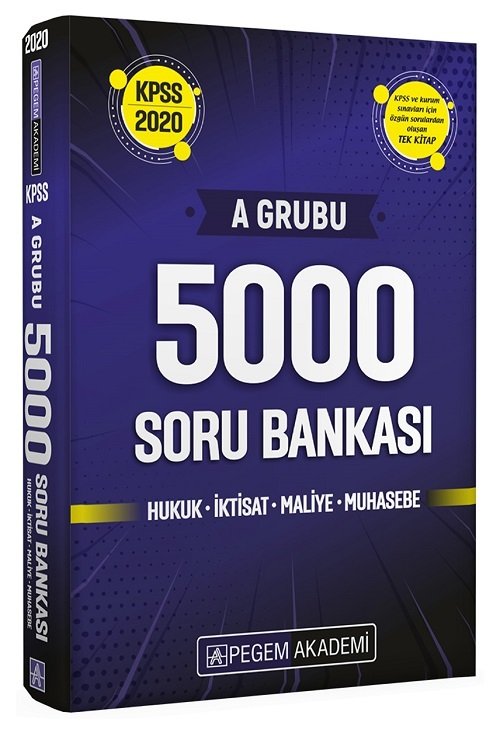 Pegem 2020 KPSS A Grubu 5000 Soru Bankası Pegem Akademi Yayınları