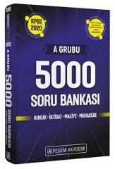 Pegem 2020 KPSS A Grubu 5000 Soru Bankası Pegem Akademi Yayınları