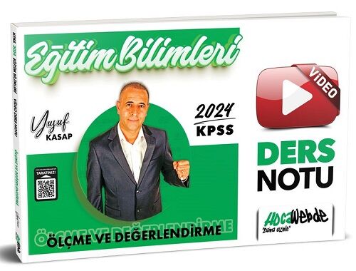 HocaWebde 2024 KPSS Eğitim Bilimleri Ölçme ve Değerlendirme Video Ders Notu - Yusuf Kasap HocaWebde Yayınları