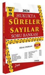 Yetki 2024 Hakimlik Hukukta Süreler Sayılar Soru Bankası - Özal Duran Yetki Yayıncılık