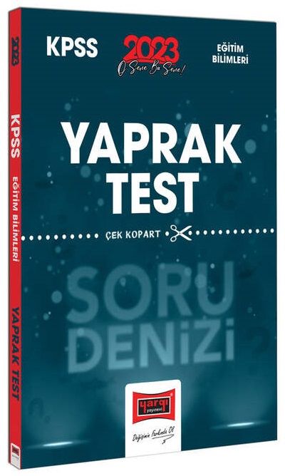 Yargı 2023 KPSS Eğitim Bilimleri Soru Denizi Yaprak Test Çek Kopart Yargı Yayınları