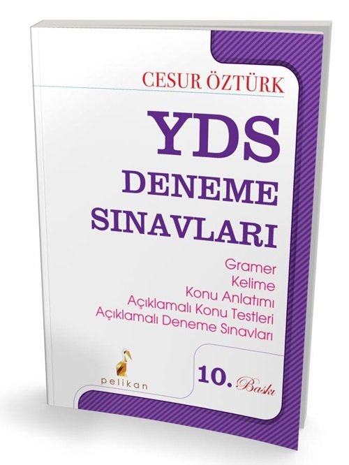 Pelikan YDS Deneme Sınavları - Cesur Öztürk Pelikan Yayınları