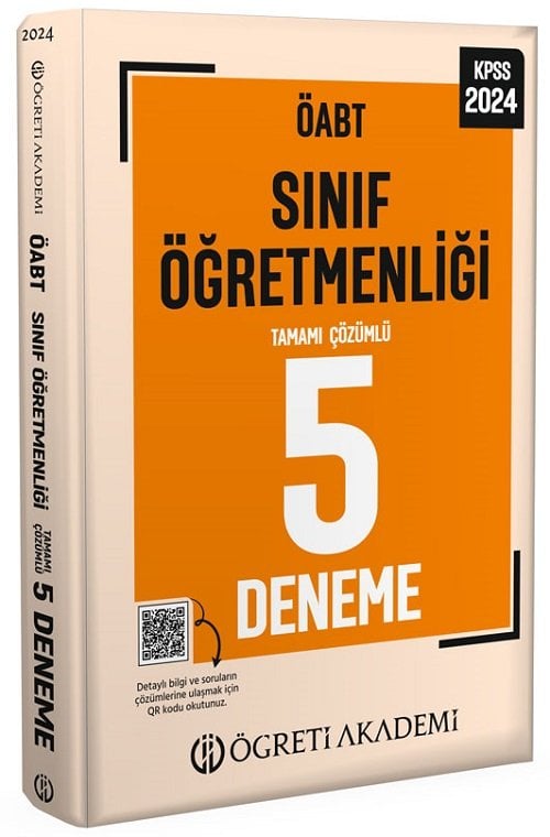 Öğreti 2024 ÖABT Sınıf Öğretmenliği 5 Deneme Çözümlü Öğreti Akademi