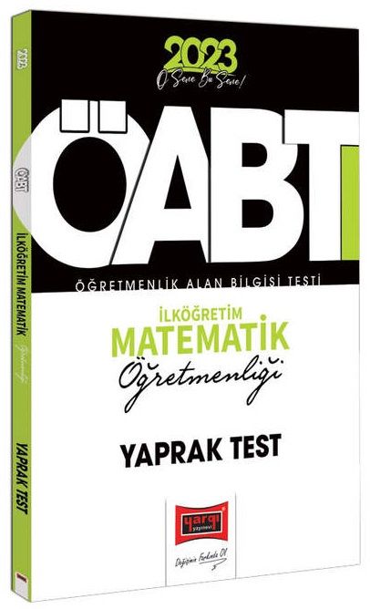 Yargı 2023 ÖABT İlköğretim Matematik Öğretmenliği Yaprak Test Yargı Yayınları