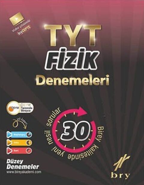 Birey YKS TYT Fizik 30 lu Deneme Birey Yayınları